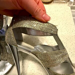 Michael Kors Rhinestone Silver Heels